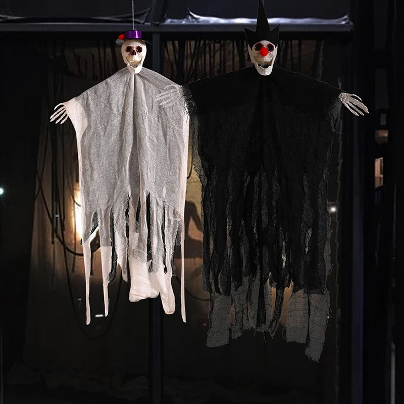 Ghost LED Light Glow Skull Ornaments