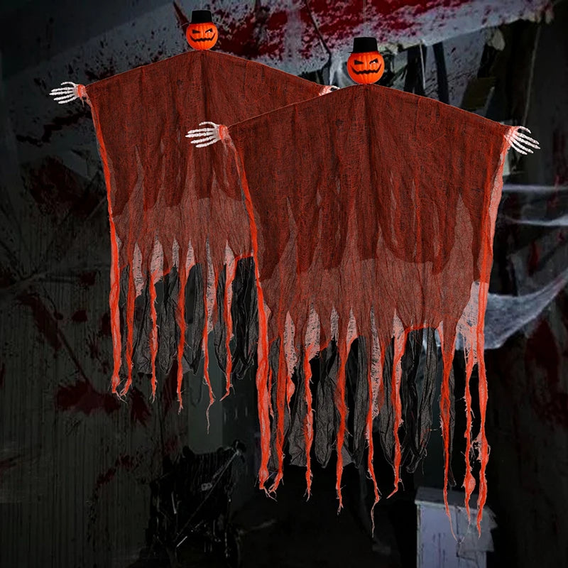 Ghost LED Light Glow Skull Ornaments