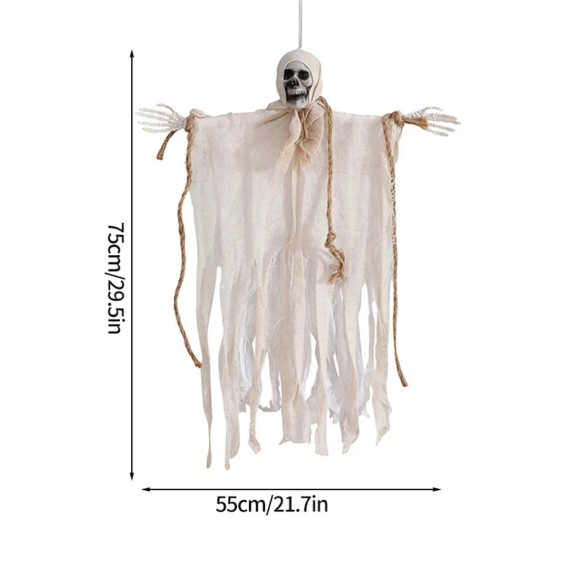 Ghost LED Light Glow Skull Ornaments