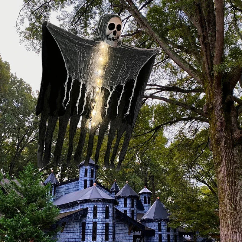 Ghost LED Light Glow Skull Ornaments