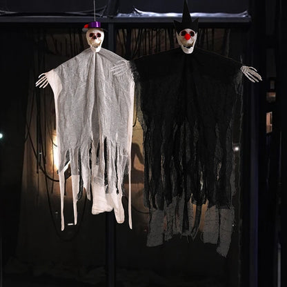 Ghost LED Light Glow Skull Ornaments