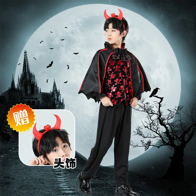 Girls Halloween Vampire Princess Costume