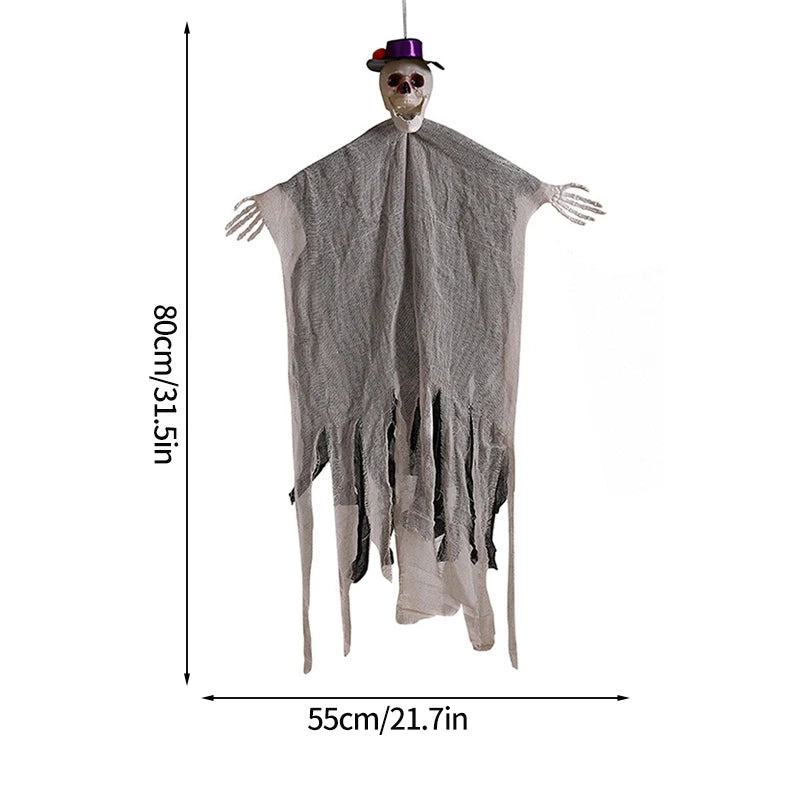 Ghost LED Light Glow Skull Ornaments