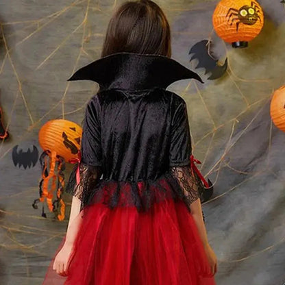 Girls Halloween Vampire Princess Costume