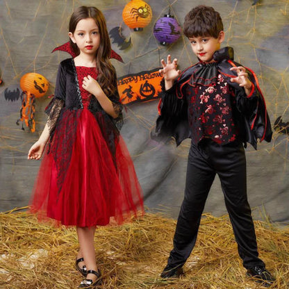 Girls Halloween Vampire Princess Costume