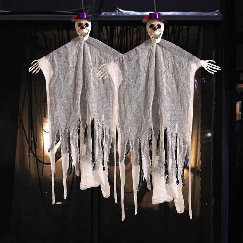 Ghost LED Light Glow Skull Ornaments