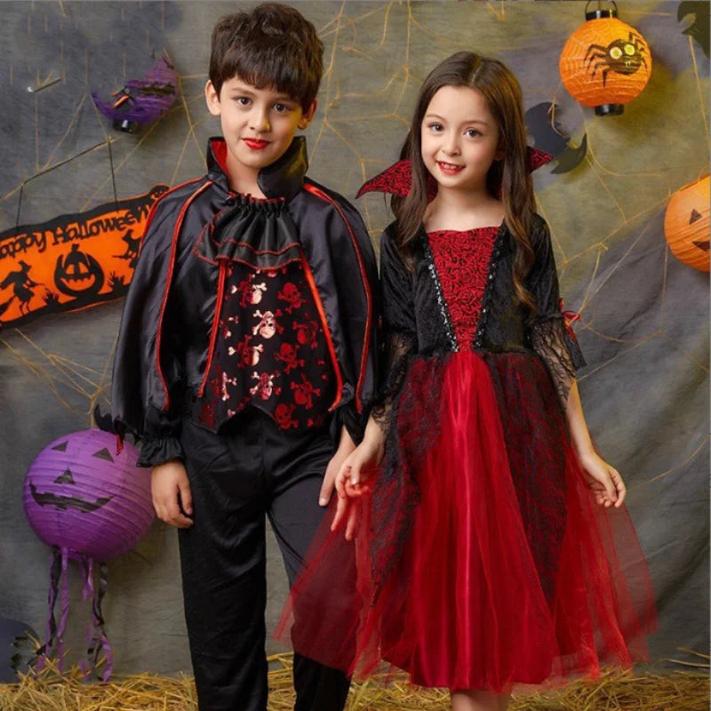 Girls Halloween Vampire Princess Costume